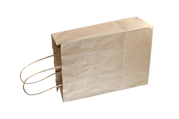 paper bag isolated on white background - Photo, Image