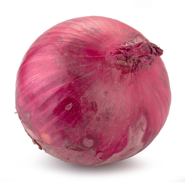 Fresh Red onions isolated on a white background. - Photo, Image
