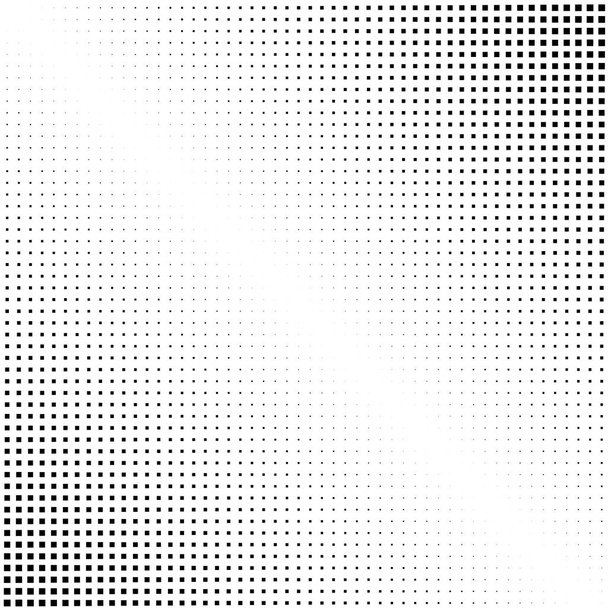 schwarze Quadrate auf weißem Hintergrund  - Vektor, Bild