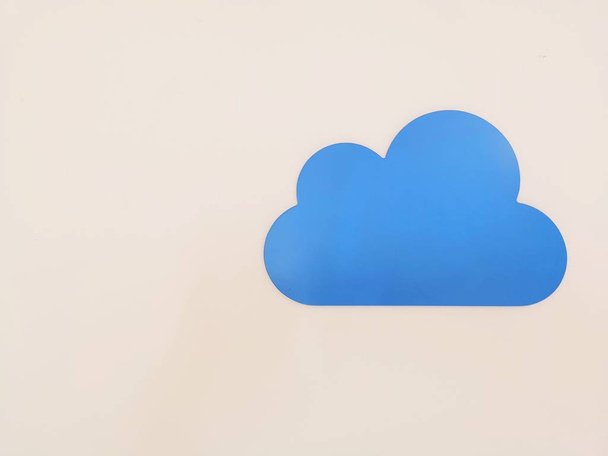 cloud symbol on white background - Φωτογραφία, εικόνα