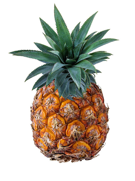Świeży ananas izolowany na białym tle - Zdjęcie, obraz
