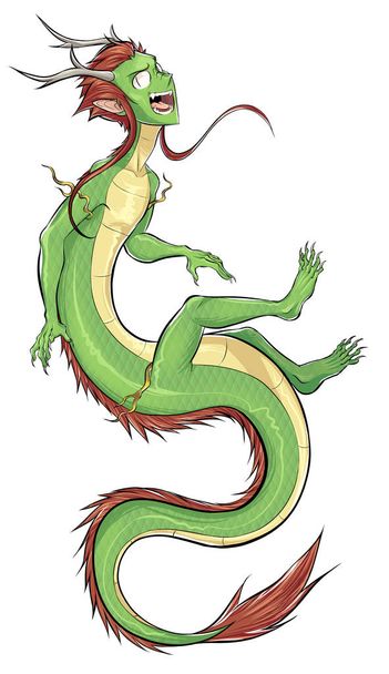 Иллюстрация образа дракона
 - Фото, изображение