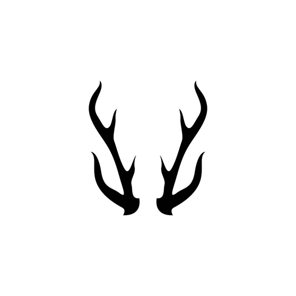young deer antler silhouette