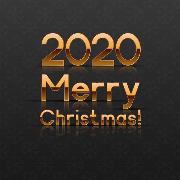 2020 Χριστουγεννιάτικη ευχετήρια κάρτα - Διάνυσμα, εικόνα