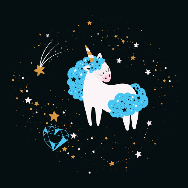 Stellar Unicorn Sticker - Vector, Image