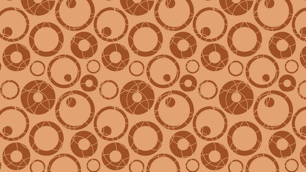 абстрактный коричневый рисунок кругов, векторная иллюстрация
 - Вектор,изображение