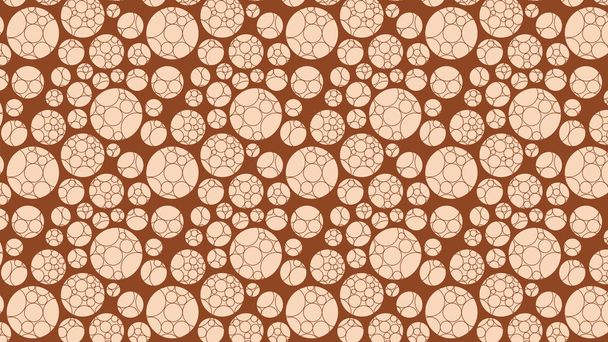 abstract brown circles pattern, vector illustration - ベクター画像