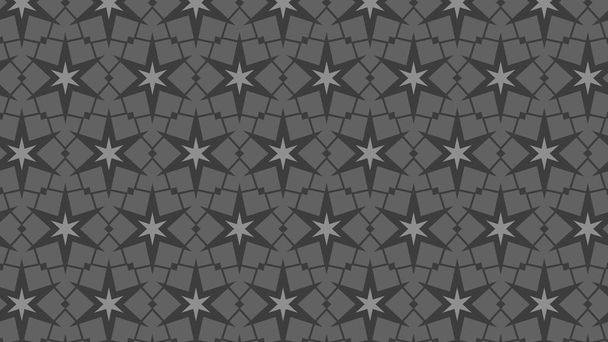 šedý abstraktní hvězdný vzor, vektorová ilustrace - Vektor, obrázek
