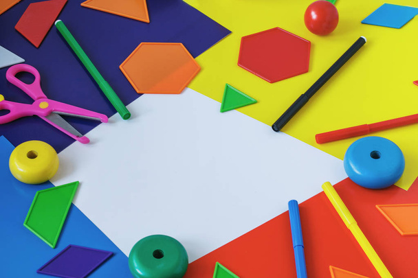 objects for children's creativity and development. Template - Valokuva, kuva