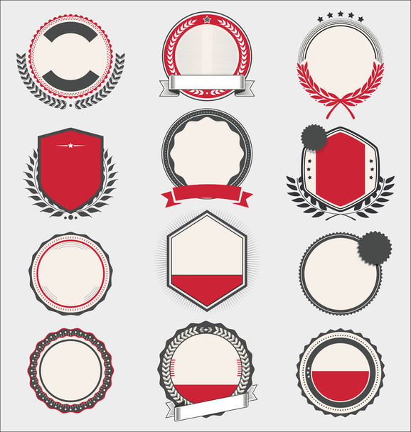 Collection of badges and labels  - Vetor, Imagem