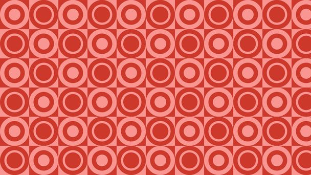 abstrakcyjny wzór czerwonych kółek, ilustracja wektora - Wektor, obraz