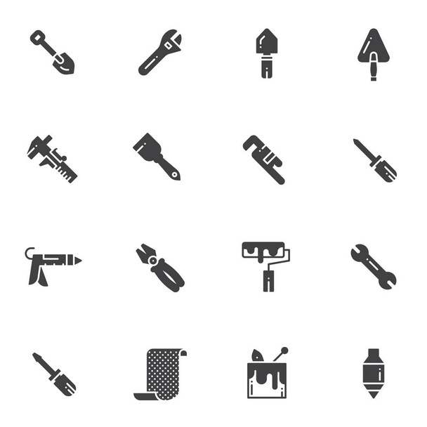 Home repair tool vector icons set - ベクター画像