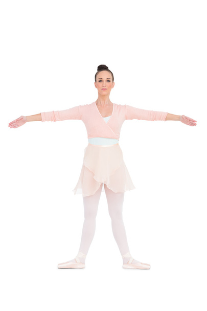 Cheerful gorgeous ballerina posing for camera - Foto, Bild