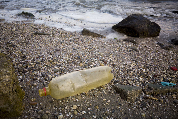 Problem zanieczyszczenia mórz i wybrzeży - Zdjęcie, obraz