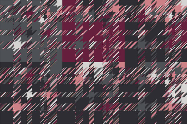Moderne glitch achtergrond. Kleur geometrische abstracte patroon vecto - Vector, afbeelding