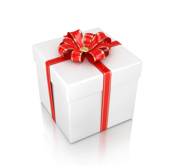 Gift boxes isolated on white background 3d illustration - 写真・画像