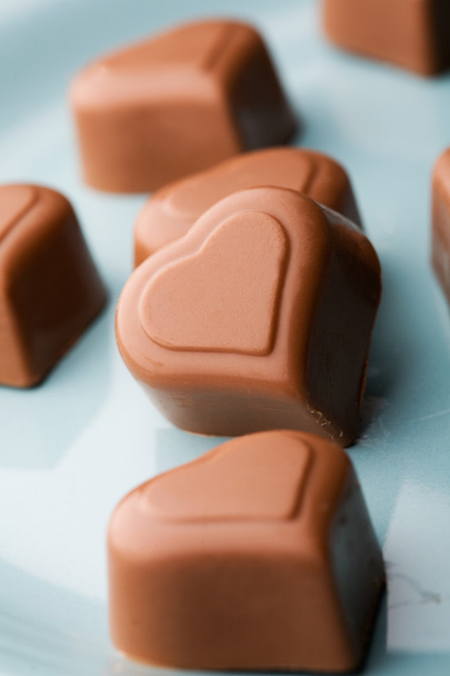 Chocolate hearts - Zdjęcie, obraz