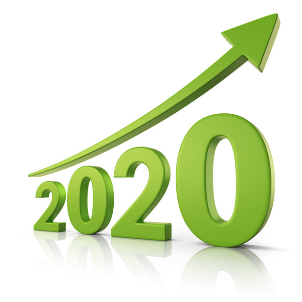Concepto de previsión de crecimiento 2020
 - Foto, imagen