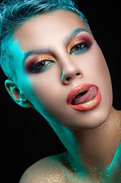 luxury evening party makeup - Photo, Image