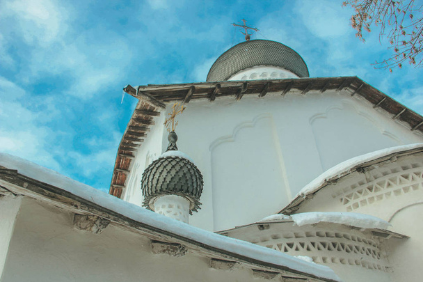 Kostel Pskov. Rusko. Leden 2019 - Fotografie, Obrázek