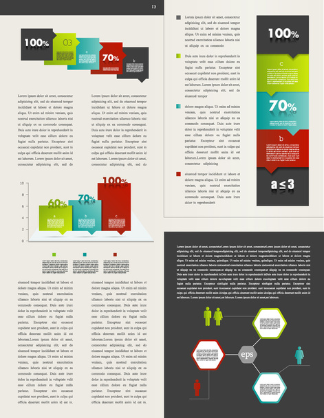 Infographics sample page. - Vector, Image
