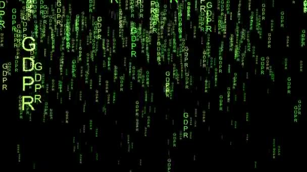 DSGVO Datencode-Matrix-Konzept - Filmmaterial, Video