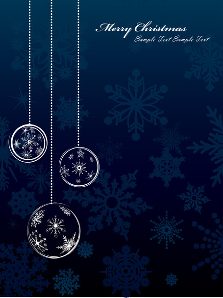 Snowflake Christmas Background - Vector, Image