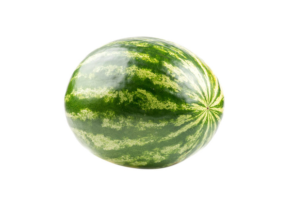 Frische Wassermelone isoliert auf weißem Hintergrund. - Foto, Bild