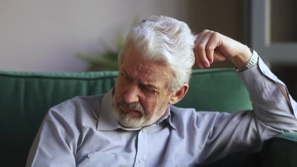 Widower mourns his wife remembers life feels miserable - Video, Çekim