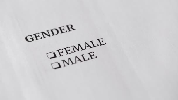 Question and answer. GENDER. FEMALE. Survey - 映像、動画