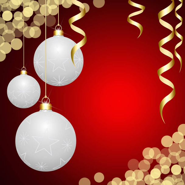 3d opgehangen kerstballen geïsoleerd op een gekleurde achtergrond - Foto, afbeelding