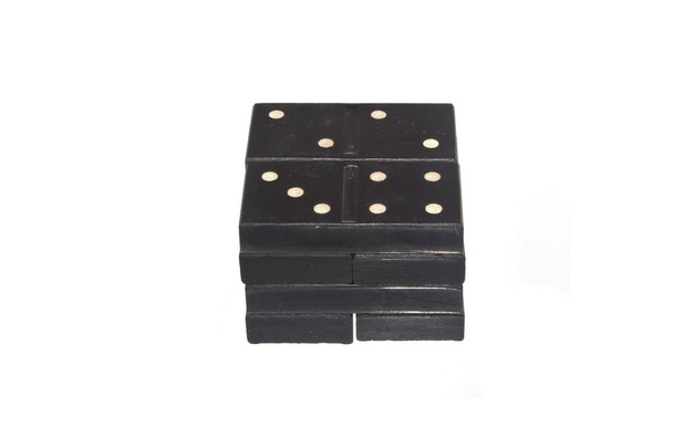 Domino izolowane na białym tle - Zdjęcie, obraz
