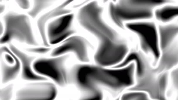 abstraktní tekutá stříbrná metalová animace - Záběry, video
