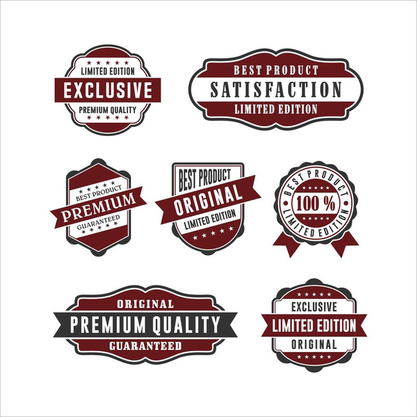 Badge Retro Collections de Qualité Premium
 - Vecteur, image