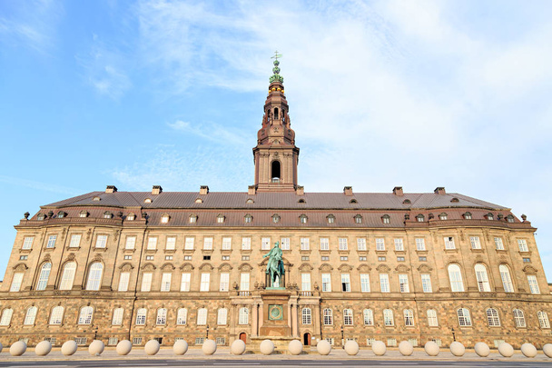 Copenhagen, Denmark. Equestrian Statue of King Frederik VII. Scu - Photo, Image