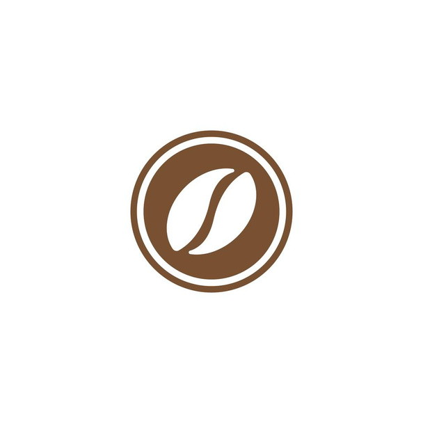 Vektorová káva fazole šablona vektor ikona ilustrace  - Vektor, obrázek