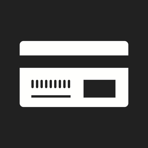 Bella carta di debito vettoriale icona glifo
 - Vettoriali, immagini