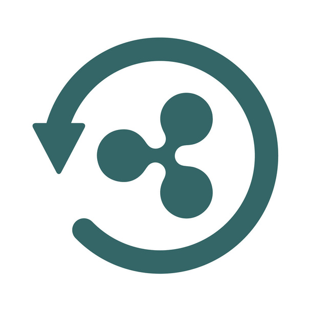 Símbolo de icono de devolución de carga, devolver el dinero aislado sobre fondo blanco
 - Vector, imagen
