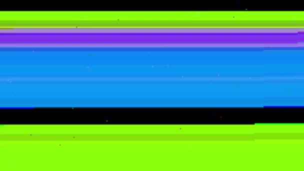 Abstract fast Color Glitch interference screen noise static television. Stripes background. Digital twitch. Error Video Damage. Technical problem. Broken monitor screen. Graphic Card Error - Footage, Video