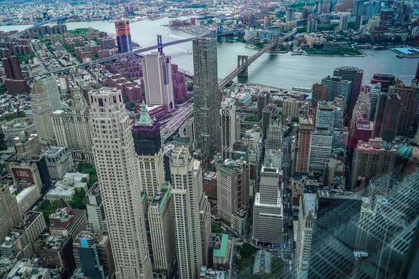 A kilátás a One World Trade Center épületéből - Fotó, kép