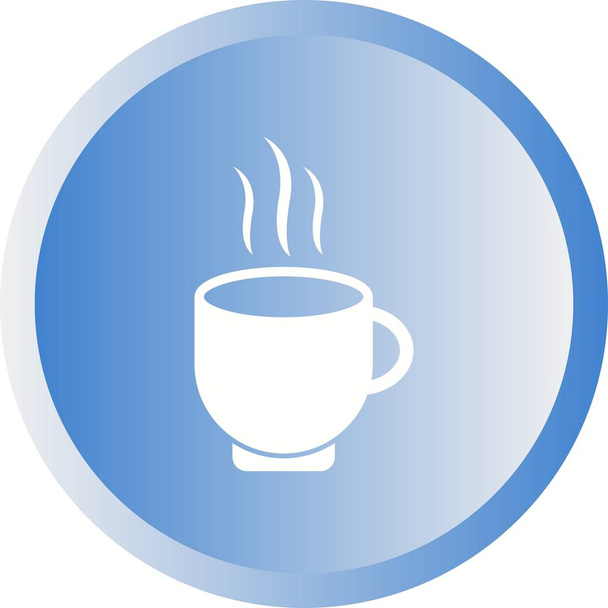 Belo ícone de Glifo de Vetor de chá quente
 - Vetor, Imagem