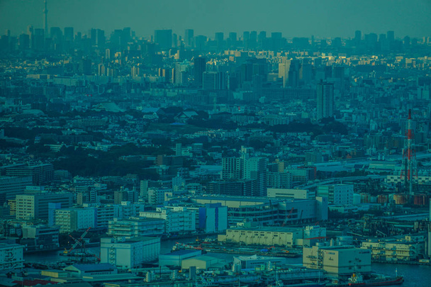 Tokyo-Landschaft vom yokohama Wahrzeichen Turm - Foto, Bild