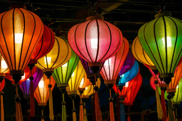 Lanterns of colorful summer festival - Photo, Image