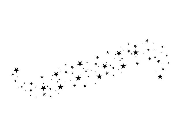 Siyah yıldız kuyruklu yıldızı - Vektör, Görsel