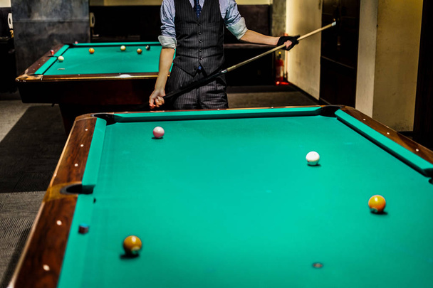 close-up of billiards, selective focus - Фото, зображення