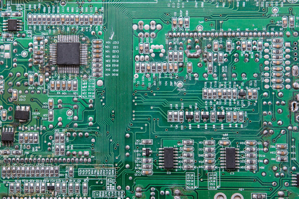 placa de circuito eletrônico verde - Foto, Imagem
