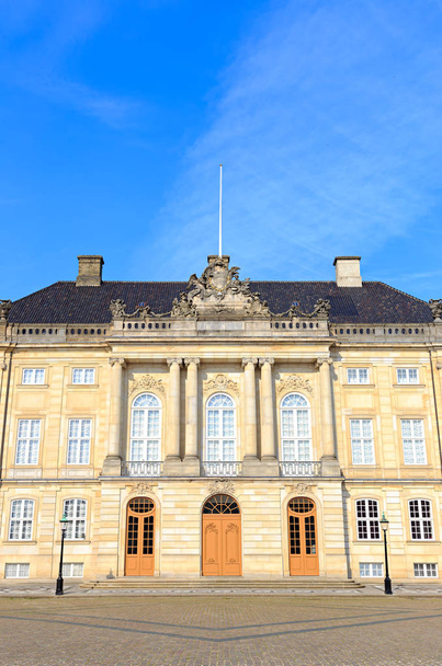 Copenhagen, Denmark. The Royal Palace Amalienborg is an architec - Φωτογραφία, εικόνα