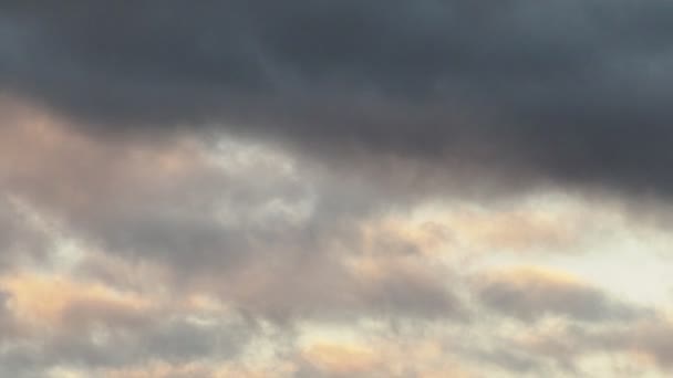 Teilwolken. Sonnenuntergang - Filmmaterial, Video