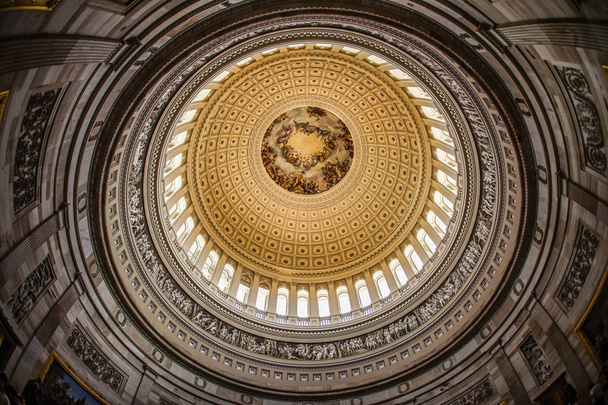 United States Capitol ceiling painting of the (United States Capitol) - Photo, Image