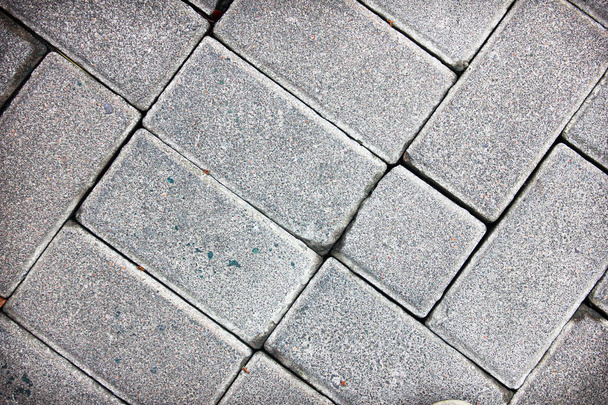 tijolo paver fundo padrão com tons de cor cinza - Foto, Imagem